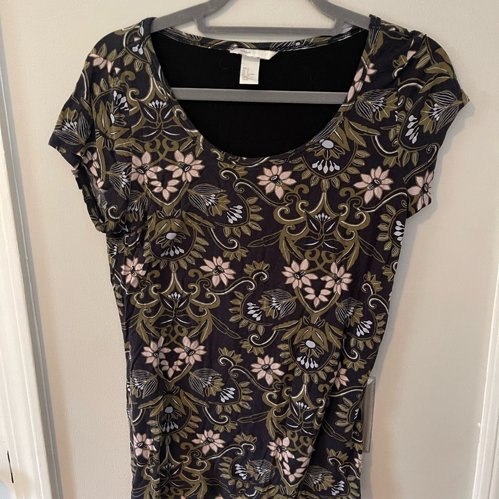 Floral Print Women's Maternity Top